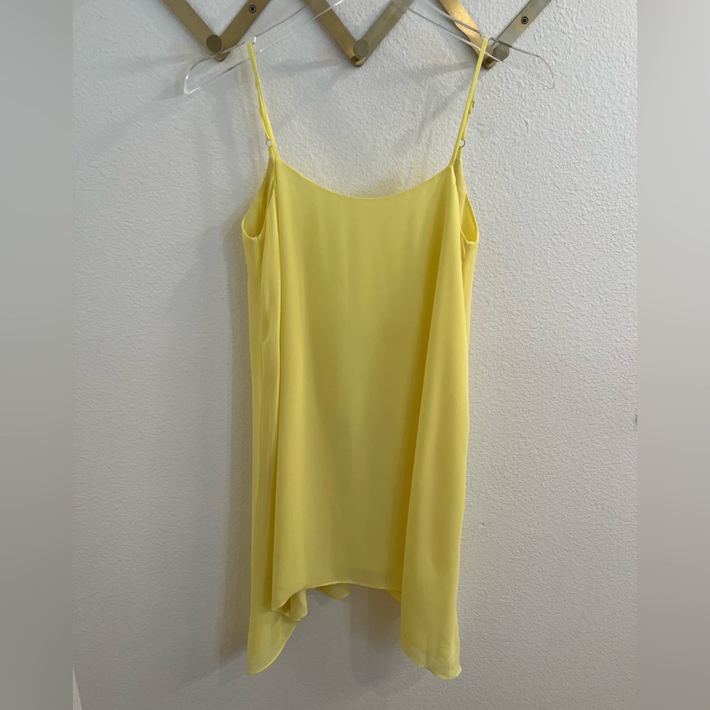 NWT BCBGeneration Yellow Chiffon Swing Dress XXS